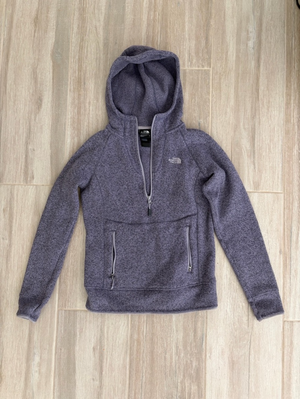 The North Face Purple Half-Zip Hoodie